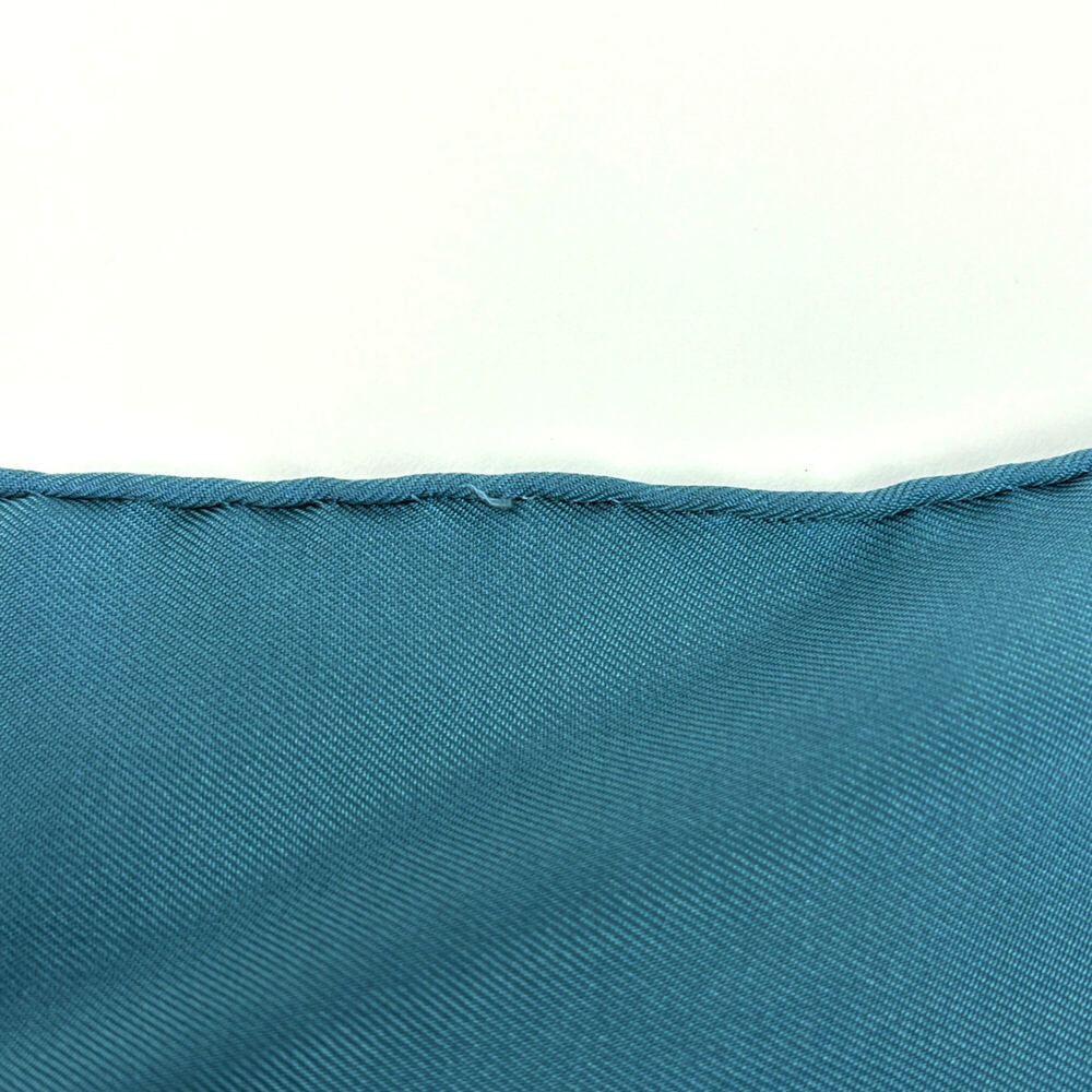 HERMES Blue Silk Scarf - Picture 3 of 4